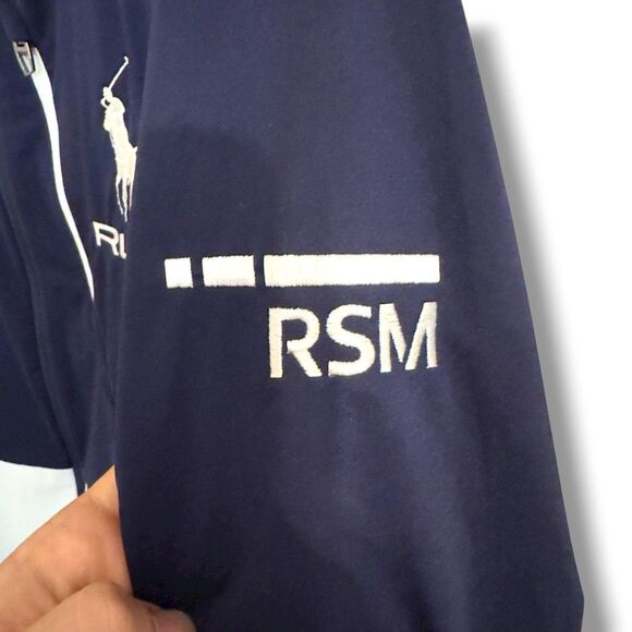 Polo Ralph Lauren RLX Big Pony Full Zip Water Resistant Rain Jacket L - Picture 5 of 12